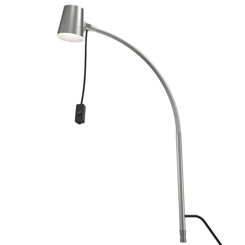 LED LAMPA NA ČTENÍ, STŘÍBRNÁ