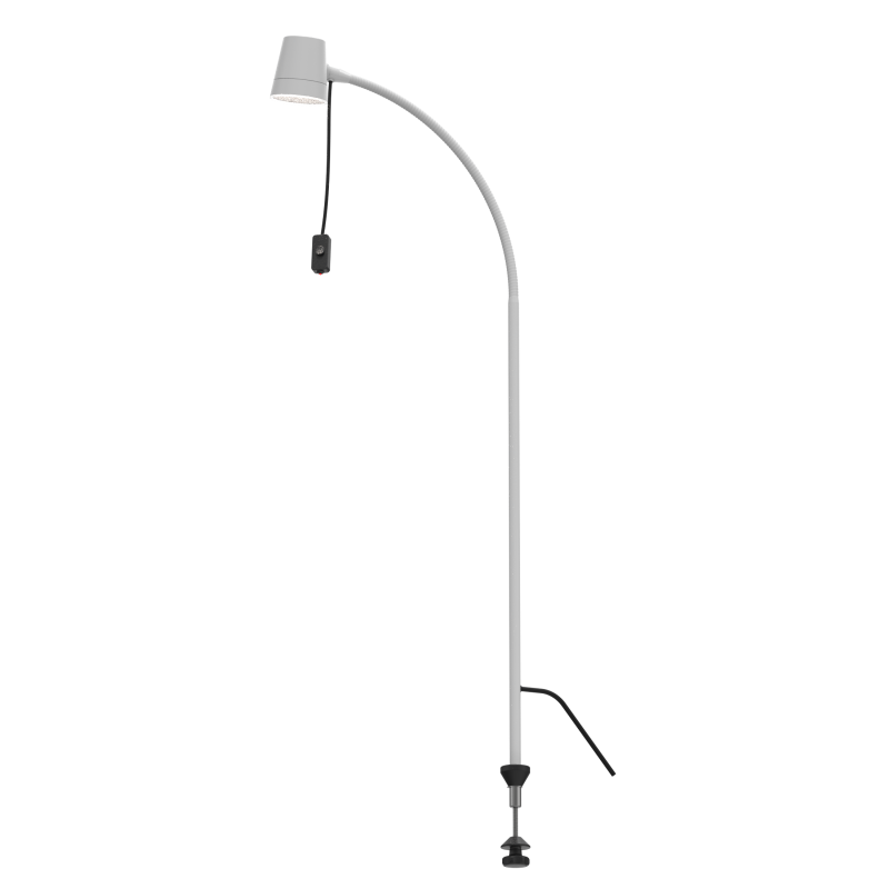 LED LAMPA NA ČTENÍ, BÍLÁ dlouhá verze s univerzálním adaptérem