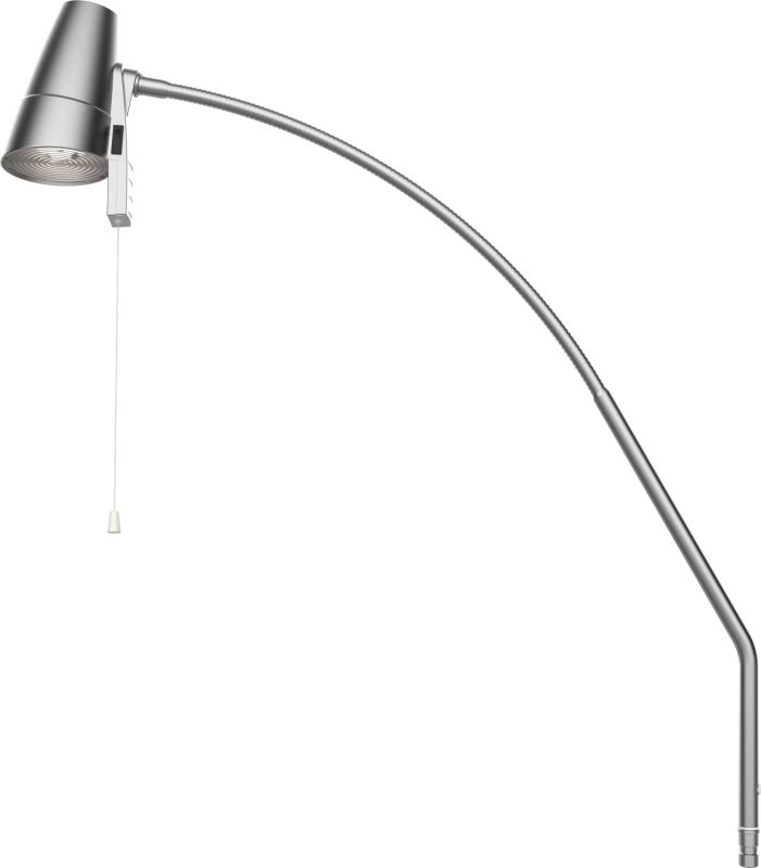 ČTECÍ LAMPA, LED s ohebným ramenem a šňůrovým spínačem